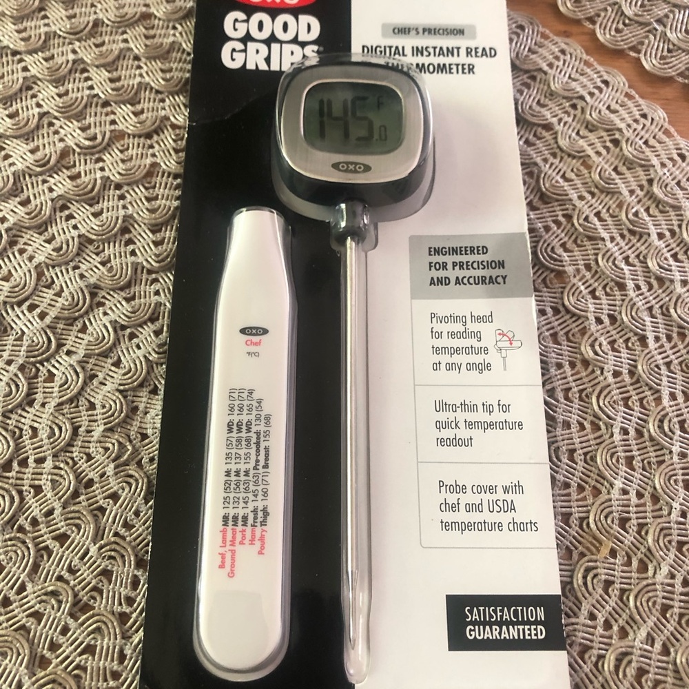 Oxo Good Grips Instant-Read Thermometer in Black and Silver